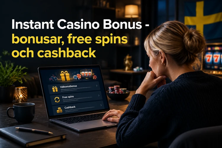 Instant Casino Bonus - bonusar, free spins och cashback