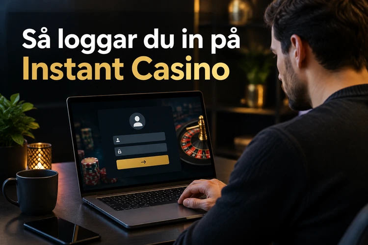 Så loggar du in på Instant Casino