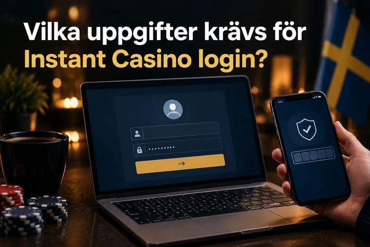 Vilka uppgifter krävs för Instant Casino login?