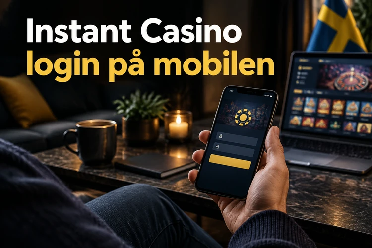 Instant Casino login på mobilen